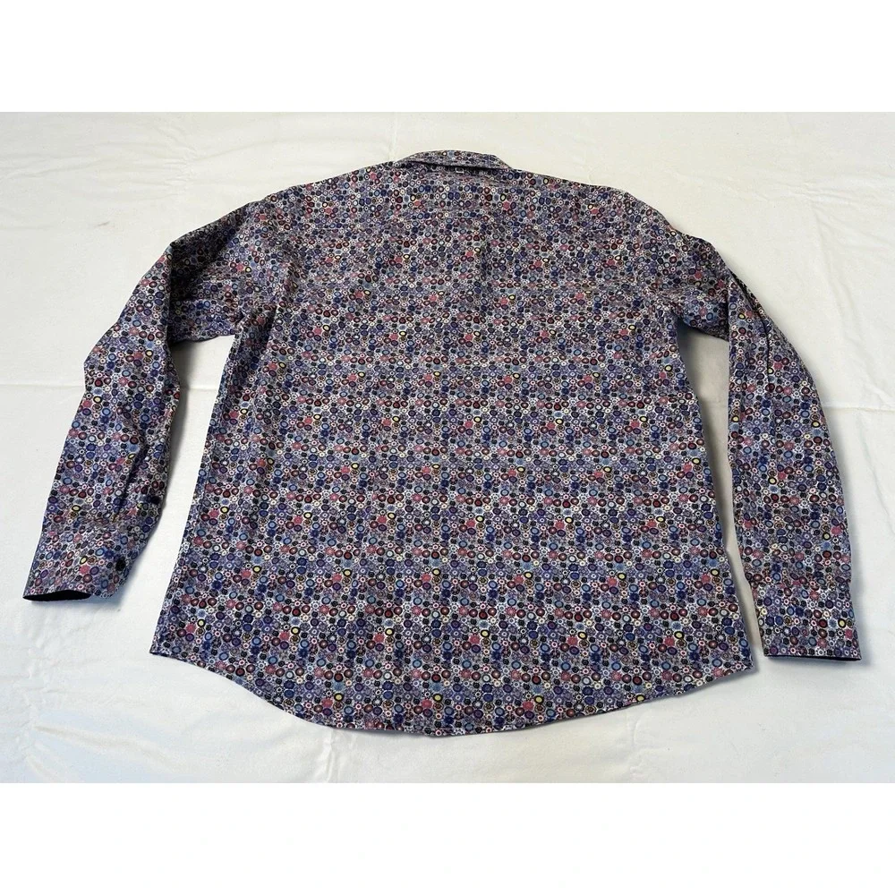 John Lennon Shirt Men's Size Large Multicolor Casual Button Up Long Sleeve - Picture 9 of 11